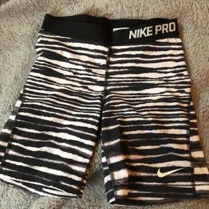 Zebra Nike pro shorts
